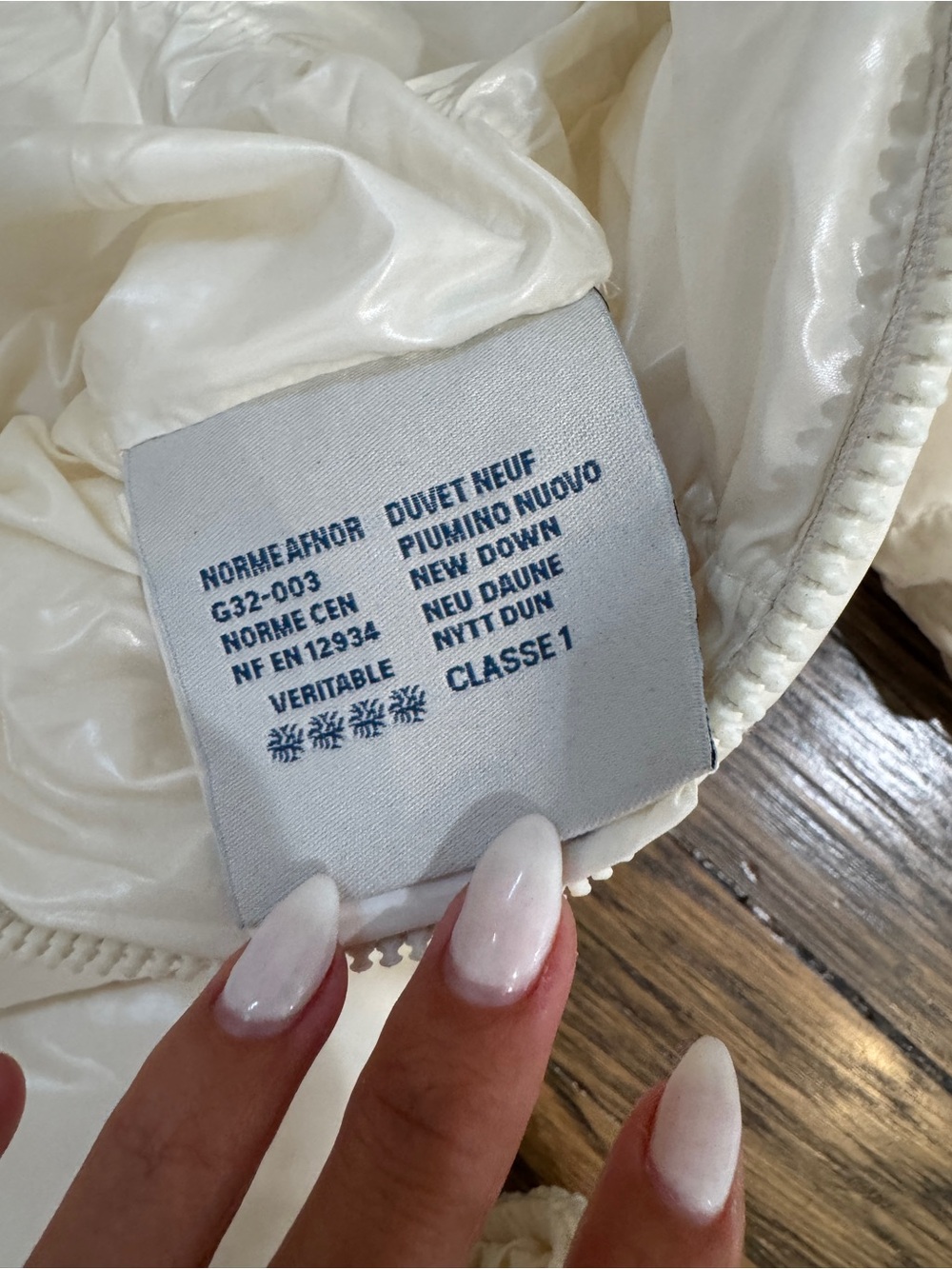 Moncler Cream Infant Puffer Bunting with Hood - Picture 5 of 8